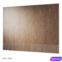 Decorative wood panels 2 3D Model Corona