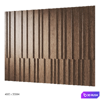 Decorative wood panels 2 3D Model Corona