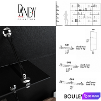 Shelves Gamma Boulevard 3D Model Vray
