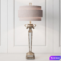 Mirrored Table Lamp 3D Model Vray