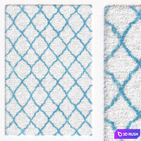 Carpet nuLOOM Nelda Trellis Kids Shag Rug 3D Model Vray