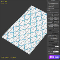 Carpet nuLOOM Nelda Trellis Kids Shag Rug 3D Model Vray
