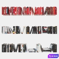 Collection of books 141 pieces. 3D Model Corona