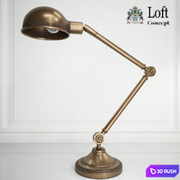 LOFT CONCEPT_Brass Vintage Loft Table Lamp 3D Model Vray