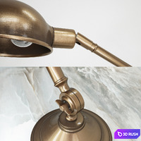 LOFT CONCEPT_Brass Vintage Loft Table Lamp 3D Model Vray