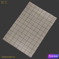 Carpet Benuta Lines Viscose Beige Rug 3D Model Corona