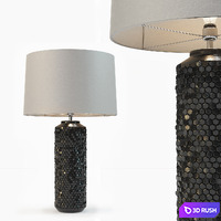 Heathfield &amp; Co Mazu Graphite Lamp 3D Model
