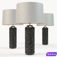 Heathfield &amp; Co Mazu Graphite Lamp 3D Model Corona
