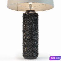 Heathfield &amp; Co Mazu Graphite Lamp 3D Model Corona
