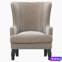 Dantone Home Chantilly Armchair 3D Model Vray