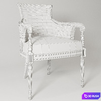 Ambella Home Charles Desk Chair 3D Model Corona