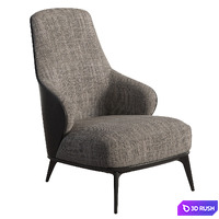 Minotti Leslie Bergere Armchair 3D Model Vray, Corona