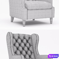 Armchair Tosconova Caprice 3D Model Vray