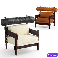 Sergio Rodrigues Tonico Armchair 3D Model Corona