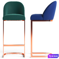 Cult Living Matteo Bar Stool 3D Model Vray, Corona