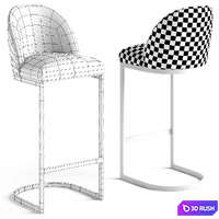 Cult Living Matteo Bar Stool 3D Model Vray, Corona