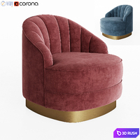 Chair Hadley Eichholtz 3D Model Vray, Corona