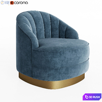 Chair Hadley Eichholtz 3D Model Vray, Corona