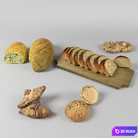 Bakery 3D Model Vray, Corona