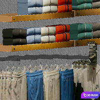 Sport shop 3D Model Vray, Corona