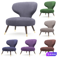 Tirolo Elle small chair 3D Model Corona