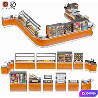 SelfServiceLine-54 3D Model Vray, Corona