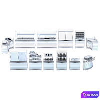 SelfServiceLine-54 3D Model Vray, Corona