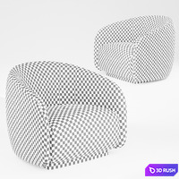 Fanny armchair by Casa Fendi 3D Model Vray
