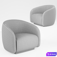 Fanny armchair by Casa Fendi 3D Model Vray