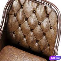 Classic armchair 3D Model Vray, Corona