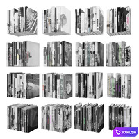 Books (150 pieces) 2-9-5 3D Model Vray