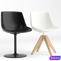 MDF Italia Flow Leather chair 3D Model Vray