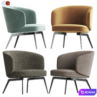 Lema Bice Armchair 3D Model Vray, Corona