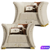 Armchair La Contessina Miracle 3D Model Corona