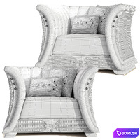 Armchair La Contessina Miracle 3D Model Corona