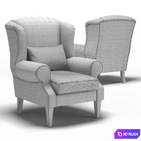 Dantone | Armchair "Rouen" 3D Model Vray