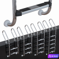 Pool Ladder - Aquaviva Mixta MX 3D Model Vray, Corona