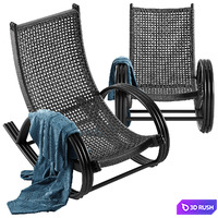 Mcguire Rollick rocking chair 3D Model Vray
