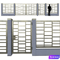 Fence_08 3D Model Vray, Corona