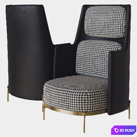 Bergere Tape Minotti 3D Model Vray, Corona