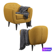 Armchair Rotterdam 3D Model Vray