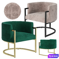 Confidante Accent Chair 3D Model Vray