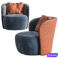 Selva lucrezia armchair 3D Model Vray, Corona