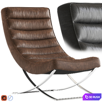 Cult Furniture Denton Lounge Chair 3D Model Vray, Corona