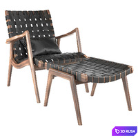 Mel Smilow WLC 22 Woven Leather Armchair 3D Model Corona
