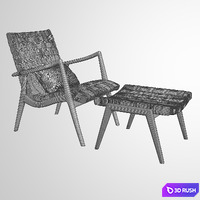 Mel Smilow WLC 22 Woven Leather Armchair 3D Model Corona