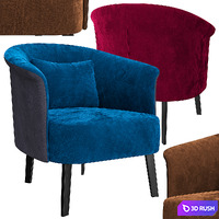 Armchair Lumire 3D Model Corona