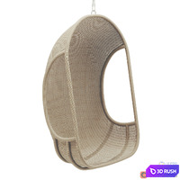 RH Teen Wicker hanging chair 3D Model Vray, Corona
