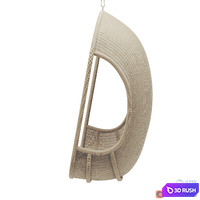 RH Teen Wicker hanging chair 3D Model Vray, Corona