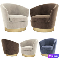 Jacques Low Back Minotti Armchair 3D Model Vray